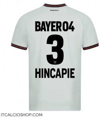 Bayer Leverkusen Piero Hincapie #3 Seconda Maglia 2023-24 Manica Corta